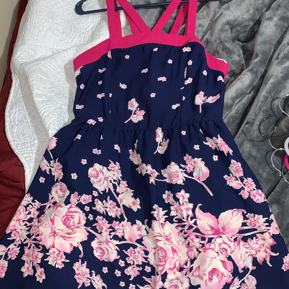 Strappy floral dress